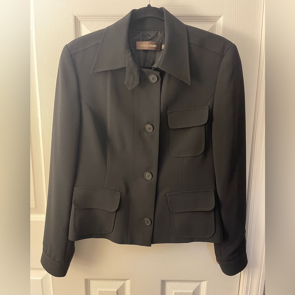 Patrick Gerard Black Woman Blazer Size 40